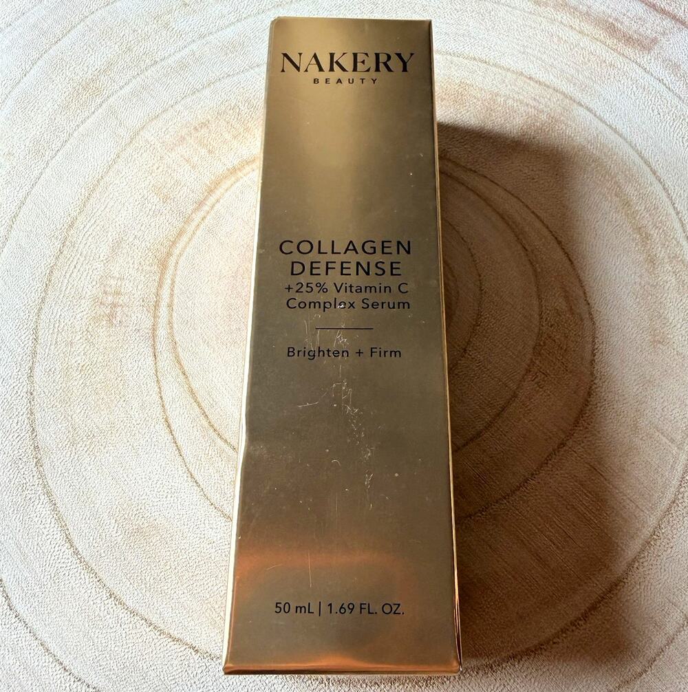 NAKERY BEAUTY Collagen Defense Vitamin C Serum SPF 25 Brighten Firm 1.69 oz
